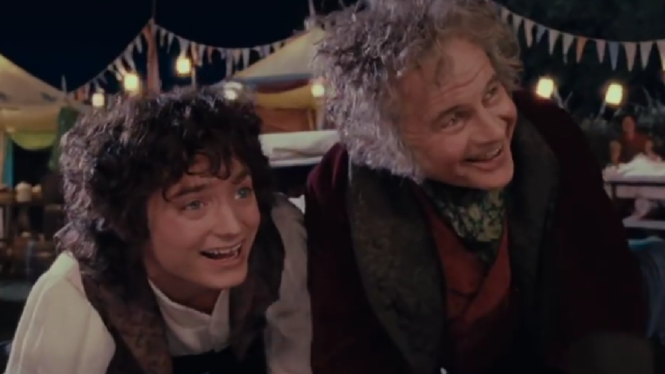 Bilbo and Frodo in The Lord of the Rings.