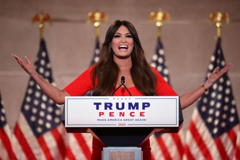 <p>Guilfoyle frequently raised her voice during her remarks, during which she presented an apocalyptic vision of what life would be like under the Democrats' "socialist agenda." She called California—the state where she used to reside, and where her ex-husband Gavin Newsom is currently the Governor—a "land of discarded needles in parks."</p><p>"They want to destroy this country and everything that we have fought for and hold dear," she said of the opposing party. "They want to steal your liberty, your freedom, they want to control what you see and think and believe so that they can control how you live."</p>