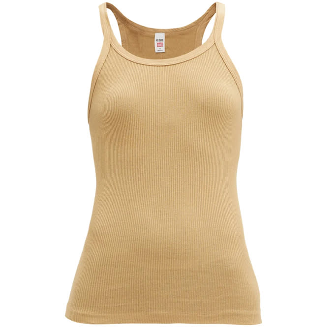 Ribbed cotton camisole