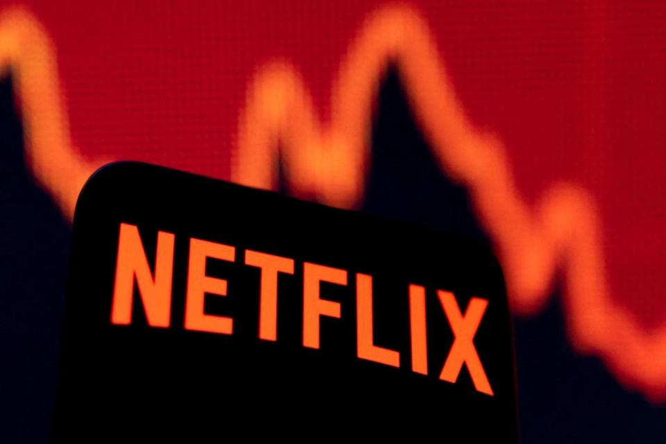 Netflix’s stock dropped 35% on Wednesday (REUTERS)