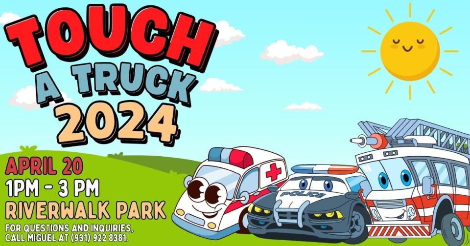 Columbia's annual Touch a Truck event will run from 1-3 p.m. Saturday at Riverwalk Park, where guests will have an up-close experience with various emergency and specialized vehicles used by local first responders.