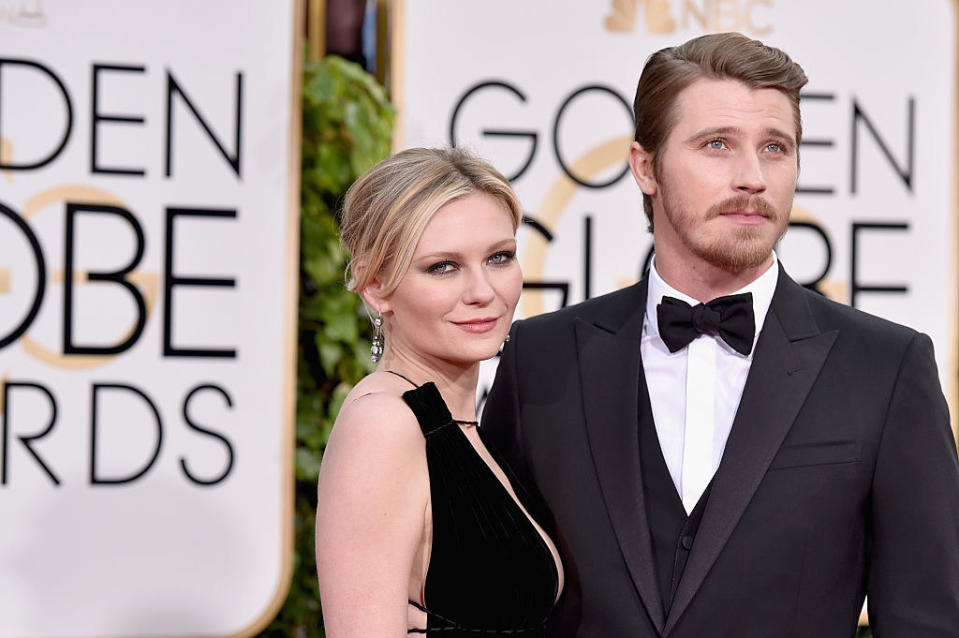 garrett hedlund and kirsten dunst on the red carpet