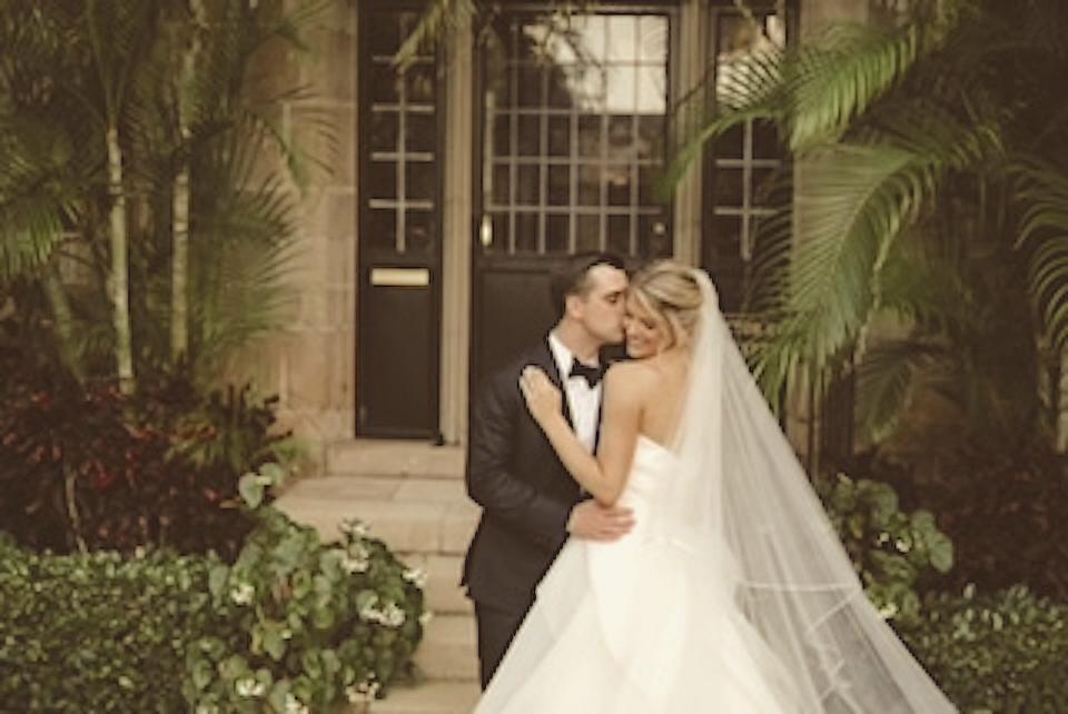 After the ceremony at the Episcopal Church of Bethesda-By-The-Sea, the couple held a reception at the Beach Club.