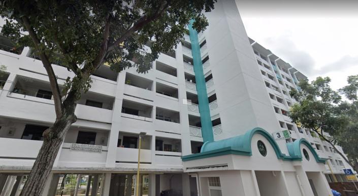 A photo of the HDB block at 3 Upper Aljunied Lane.