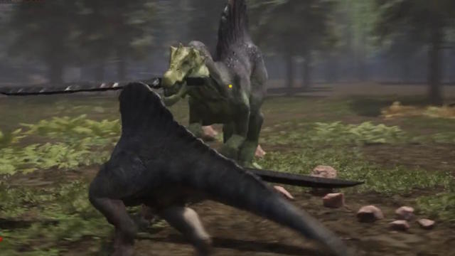 Dino-Sword lets you 1v1 dinosaurs with a Buster sword