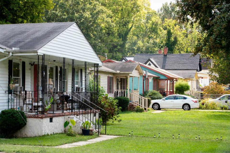 Home in the Southernside neighborhood in Greenville, South Carolina on Saturday, September 18, 2021. This neighborhood near downtown is experiencing a transformation, with new homes being built across the neighborhood.