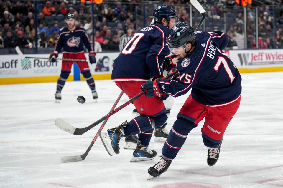 Blue Jackets defenseman Tim Berni had a goal and two assists in 59 games after being recalled from the Monsters in November.