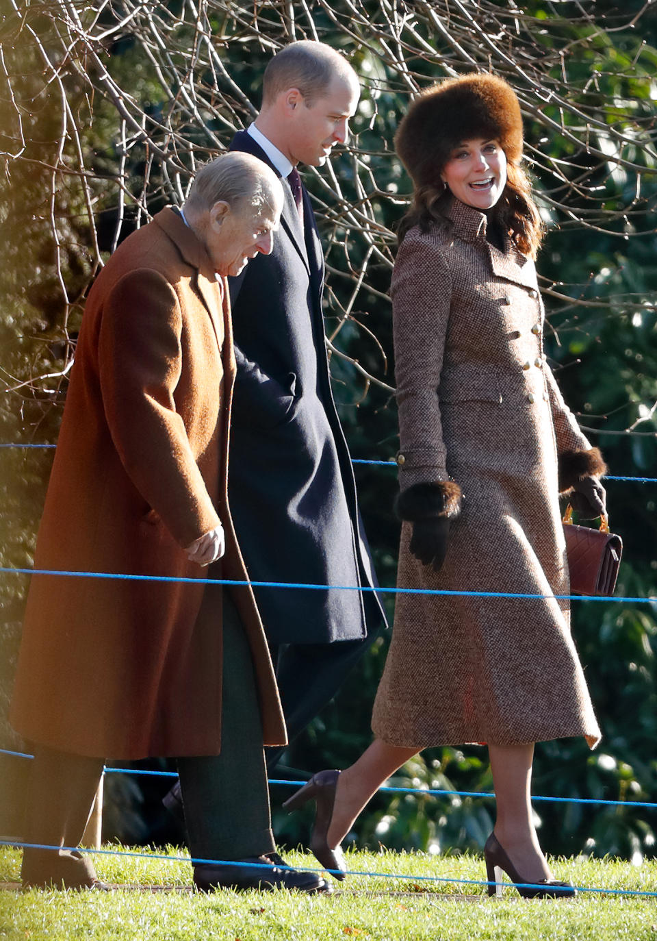 <p><strong>The occassion:</strong> Sunday services at St Mary Magdalene Church in Sandringham.<br><strong>The look:</strong> Moloh brown tweed coat with a fur hat and brown pup heels. <br>[Photo: Getty] </p>