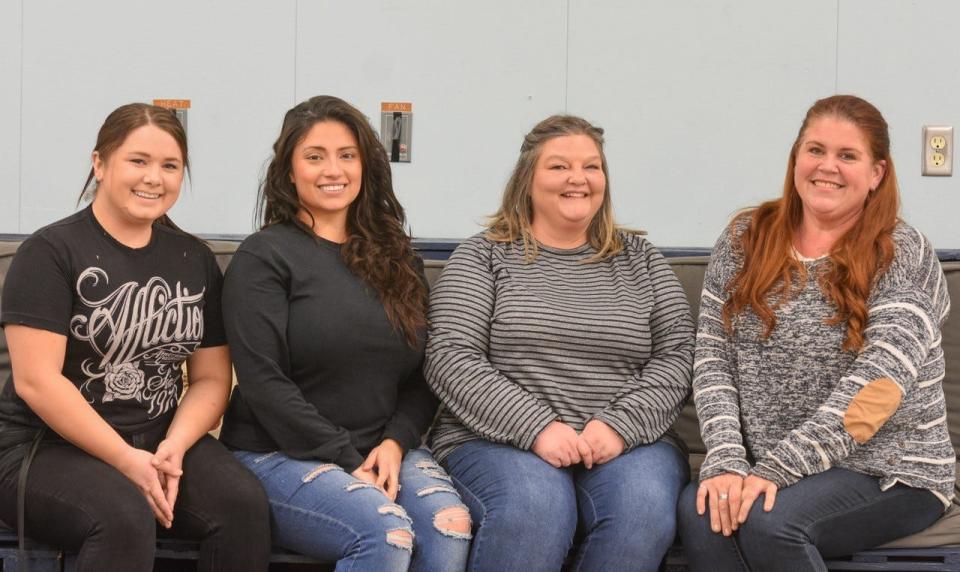 Thanks to a long history of compassion and dedication in its staff, RVI is celebrating 50 years of service to local individuals with developmental disabilities. Shown here are, left to right, Team Leader Britney Braun, ADS Manager Jazmin Meek, Day Operations Director Phaedra Knepper, and Executive Director Laura Borows.