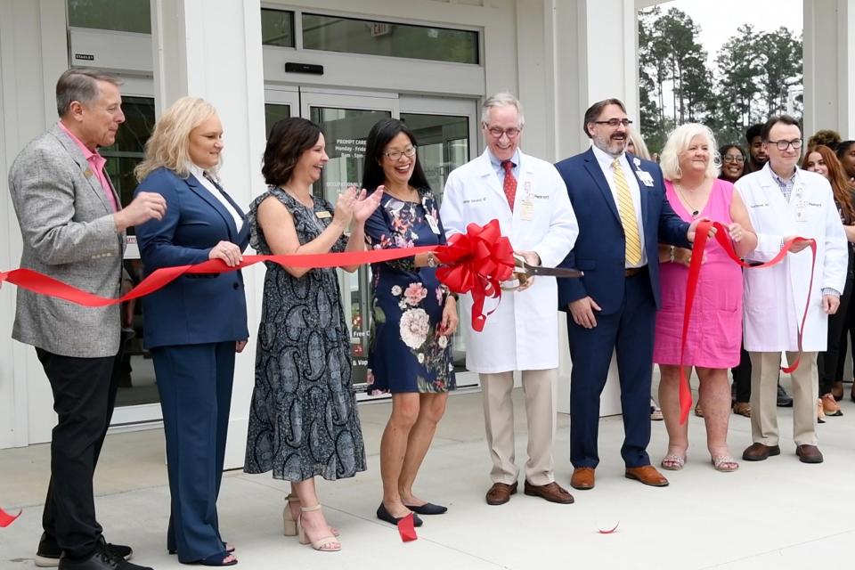 The ribbon cutting ceremony for Piedmont Prompt Care and Occupational Medicine in Harlem, Ga., on Wednesday, May 31, 2023. 