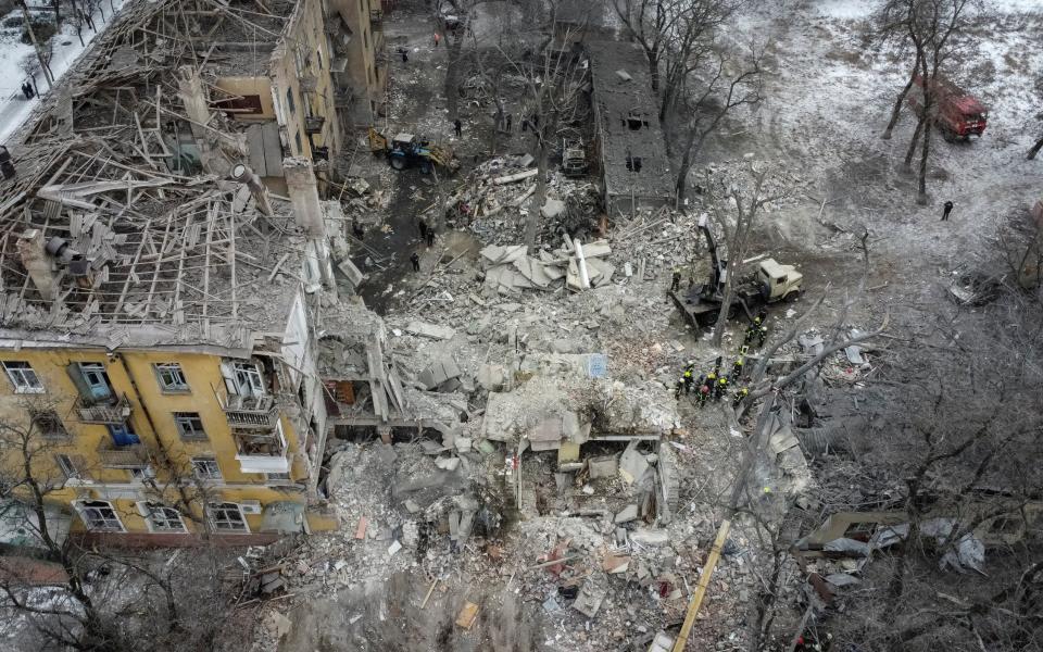 Morning light revealed a scene of utter destruction in Kramatorsk - Reuters