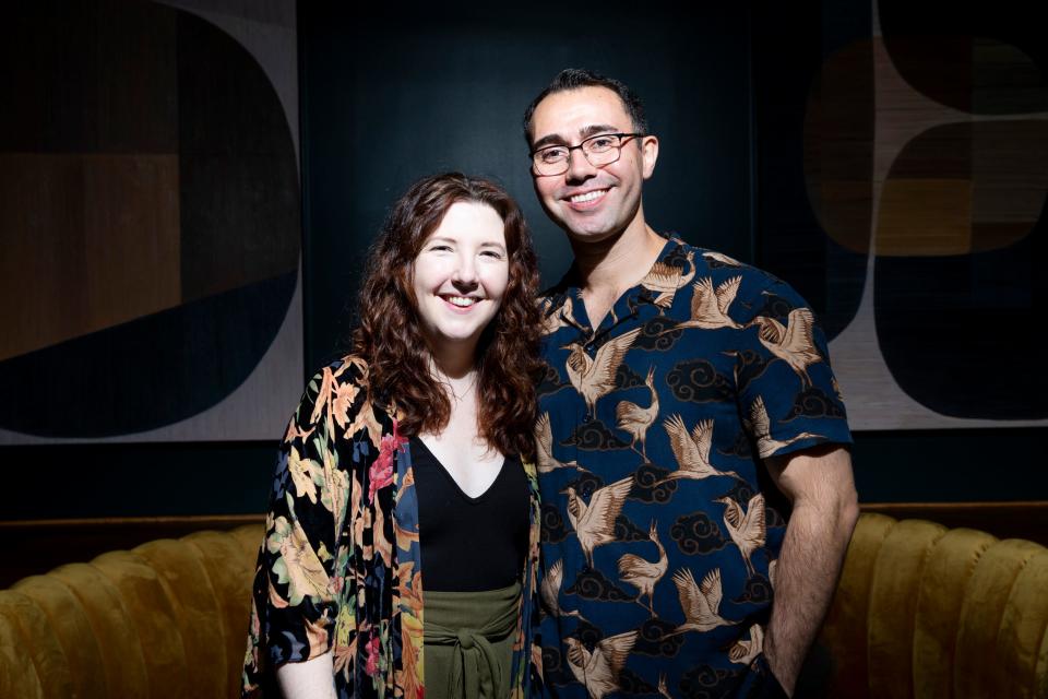 Kate Ashby and Kyle Bankston, co-owners of The Public Bistro, can be seen at the restaurant in the Cooper-Young neighborhood in Memphis, Tenn., on Thursday, October 12, 2023.