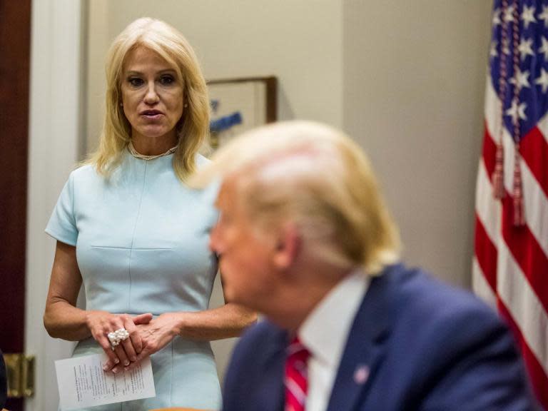 The US Office of Special Counsel office has recommended that White House counsellor Kellyanne Conway be removed from office for violating the US ethics laws ”on numerous occasions”.The recommendation purportedly follows after Ms Conway attacked Democratic presidential candidates during television appearances in which she was acting on an official capacity for the White House, violating the US Hatch Act that requires a separation between official duties and campaigning efforts.“The US Office of Special Counsel (OSC) calls on President Donald J Trump to remove Ms Conway from her federal position immediately,” the letter, which was delivered to the White House on Thursday, says.The report recommendation says that, since February of this year, Ms Conway “repeatedly violated the Hatch Act during her official media appearances by making statements directed at the success of your re-election campaign or at the failure of candidates for the Democratic Party’s nomination for president.”It continues, noting that the OSC had previously contacted Ms Conway about the violations: “In doing so, she has used her official authority to advocate for or against declared candidates for partisan political office.”In response to the recommendation, White House deputy press secretary Steven Groves called the letter “unprecedented”, and insisted that Ms Conway’s rights were being violated.“The Office of Special Counsel’s unprecedented actions against Kellyanne Conway are deeply flawed and violate her constitutional rights to free speech and due process,” Mr Groves said. “Others, of all political views, have objected to the OSC’s unclear and unevenly applied rules which have a chilling effect on free speech for all federal employees. Its decisions seem to be influenced by media pressure and liberal organisations – and perhaps OSC should be mindful of its own mandate to act in a fair, impartial, non-political manner, and not misinterpret or weaponise the Hatch Act.”