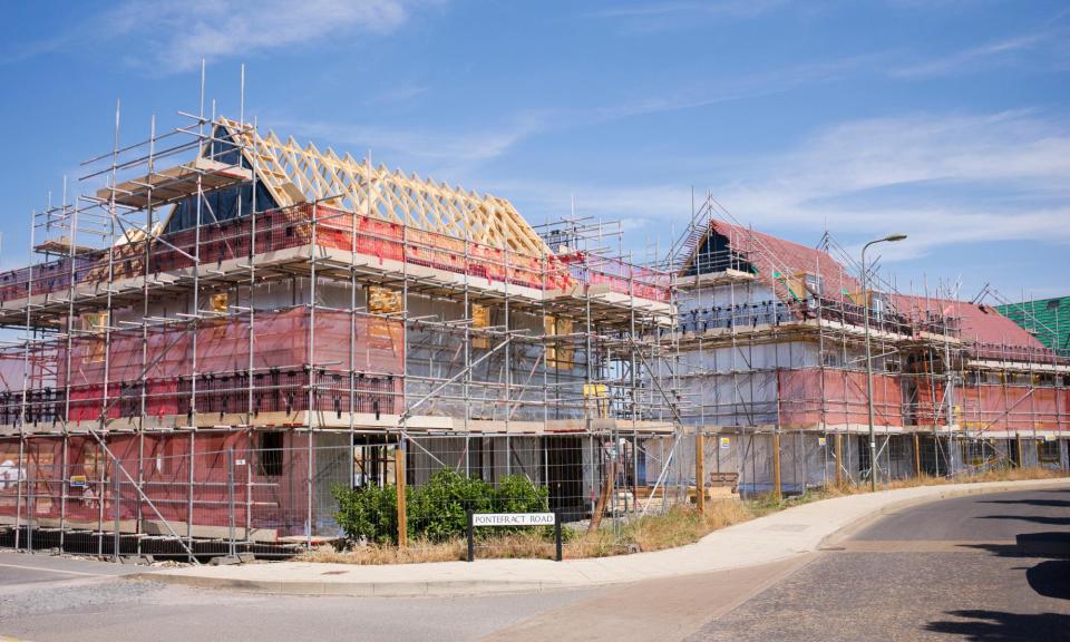 <span>The construction sector grew by 1.1% in January.</span><span>Photograph: Tim Gainey/Alamy</span>