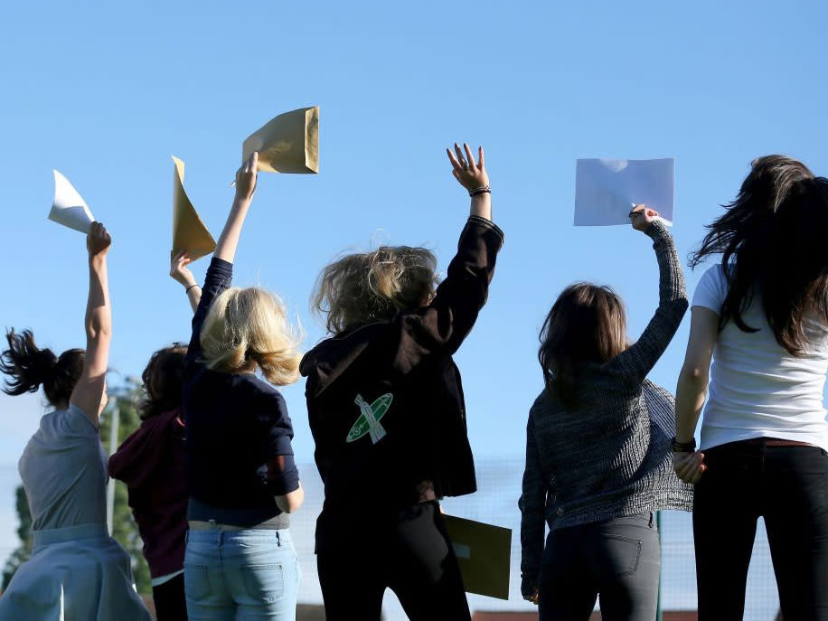 Thousands of students across the country receive their A-level results in August: Getty Images