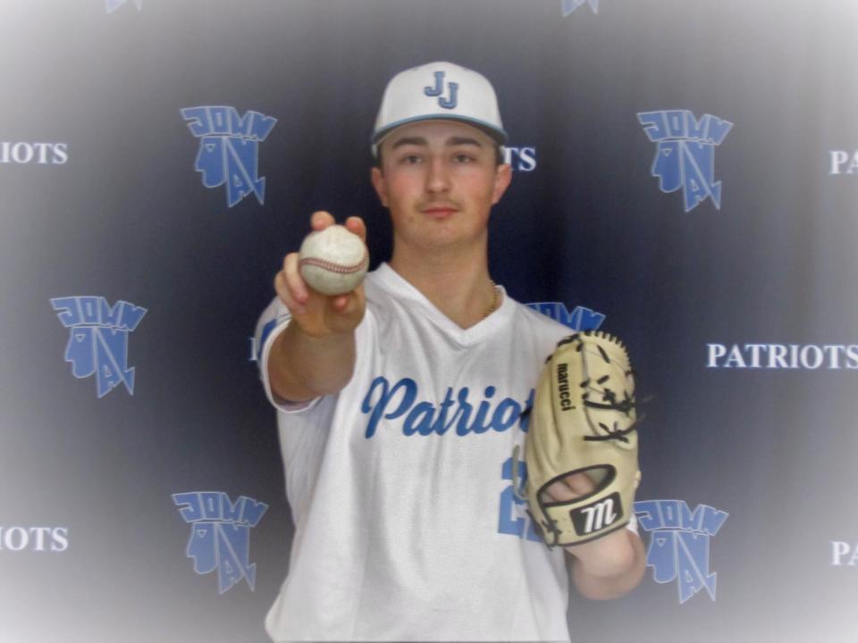 John Jay-East Fishkill baseball player Spencer Natoli poses for a photo. The sophomore pitched a no-hitter in his first varsity start on March 27, 2023.