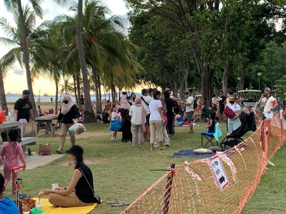 Large crowds were seen at East Coast Park over the weekend, said Environment and Water Resources Minister Masagos Zulkifli on 21 July 2020. (PHOTO: NParks)