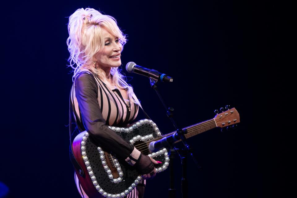 Dolly Parton celebrated her Imagination Library of Kansas in Overland Park this past August by singing songs and talking with Gov. Laura Kelly.