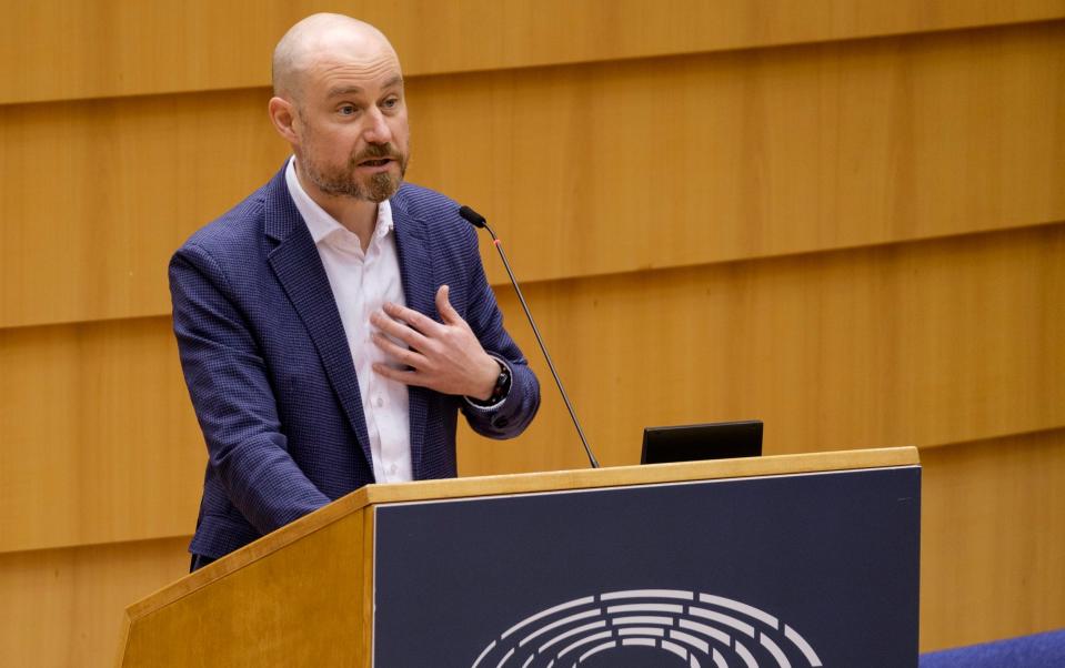 Vladimír Bilčik speaking in the European Parliament