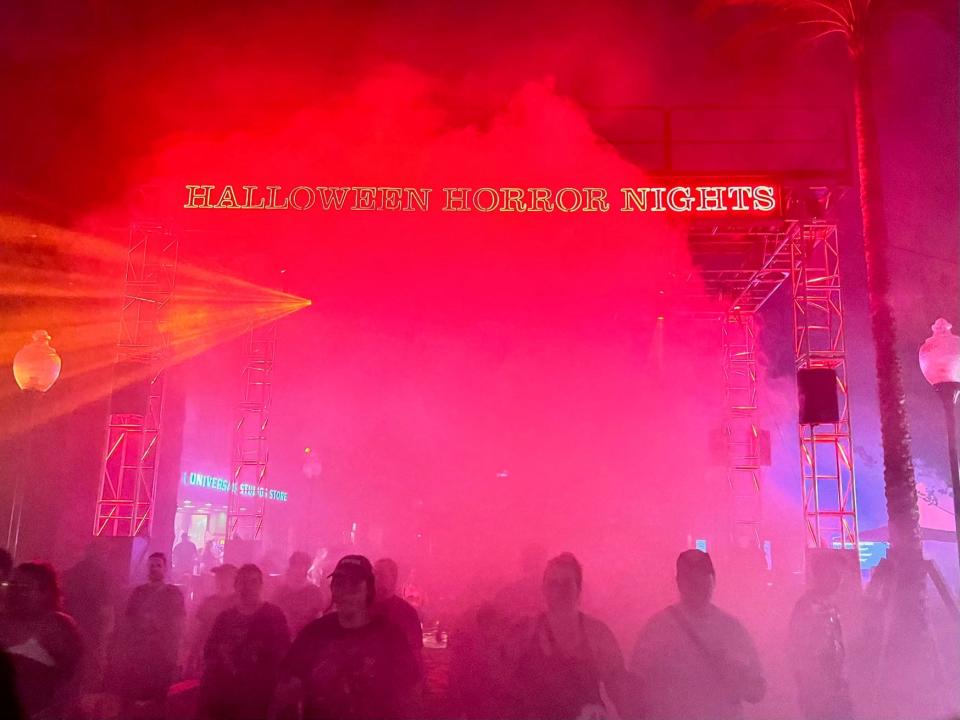 Another HHN slogan is 'See you in the fog,' but the fog is thick at Universal Orlando.