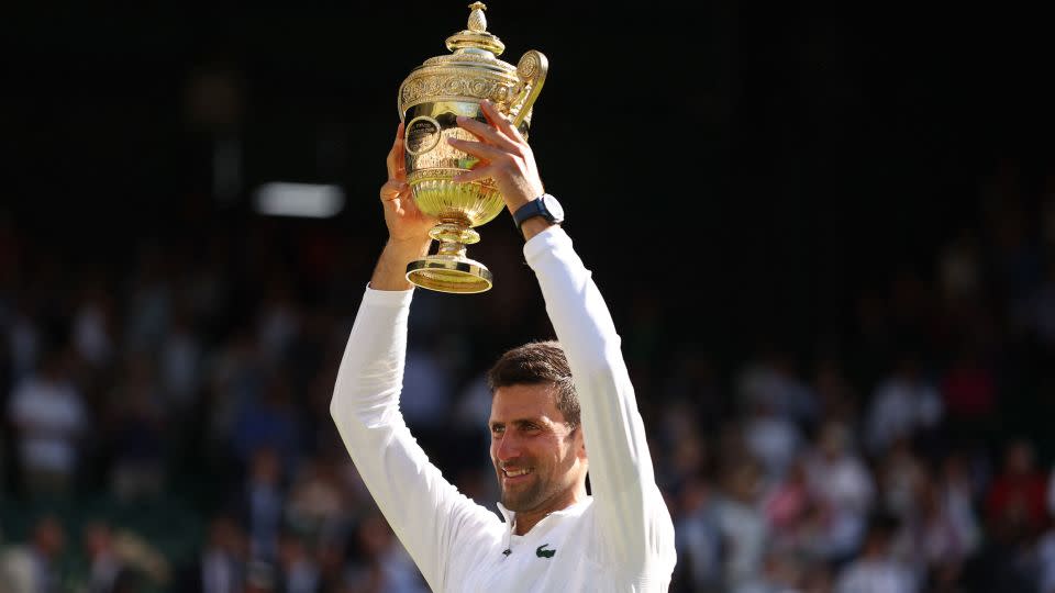 Novak Djokovic could equal two of Roger Federer's records with another Wimbledon title. - Matthew Childs/Reuters