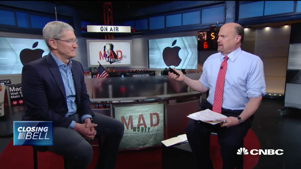 Tim Cook Jim Cramer