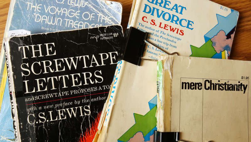 A collection of C.S. Lewis books. 