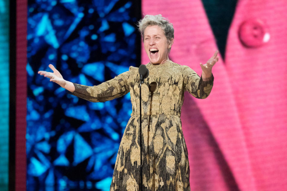 Bei der Oscarverleihung hielt Frances McDormand eine mitreißende Dankesrede, in der sie sich mit allen weiblichen Nominierten solidarisierte. (Bild: Getty Images)