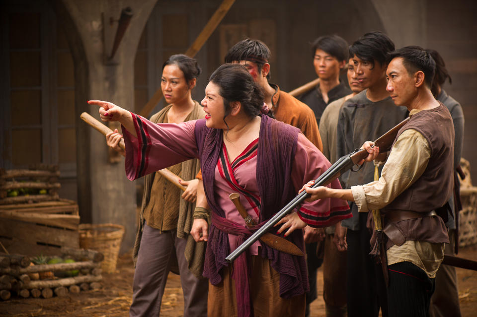 Hossan Leong (rightmost) plays the right-hand man of Grisse’s brothel owner Chi, played by Malaysia’s Joanne Kam (second from left). (Photo: HBO Asia)