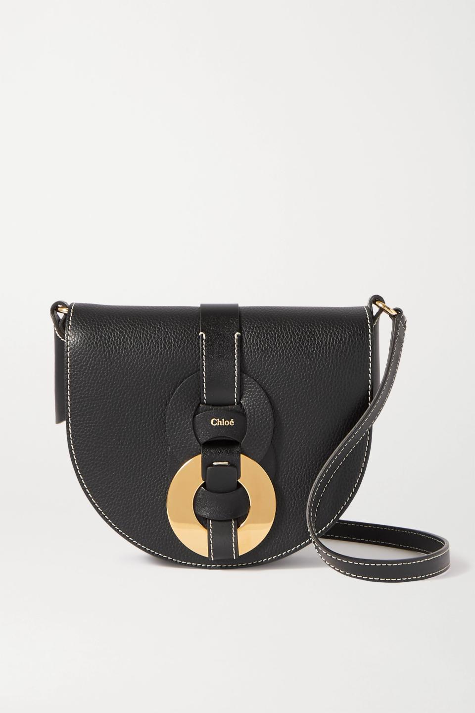 Darryl small textured-leather shoulder bag