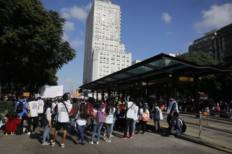 El Polo Obrero es la organización que encabeza la movilización.