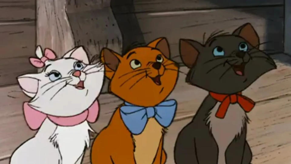 Los Aristogatos: Marie, Toulouse y Berlioz