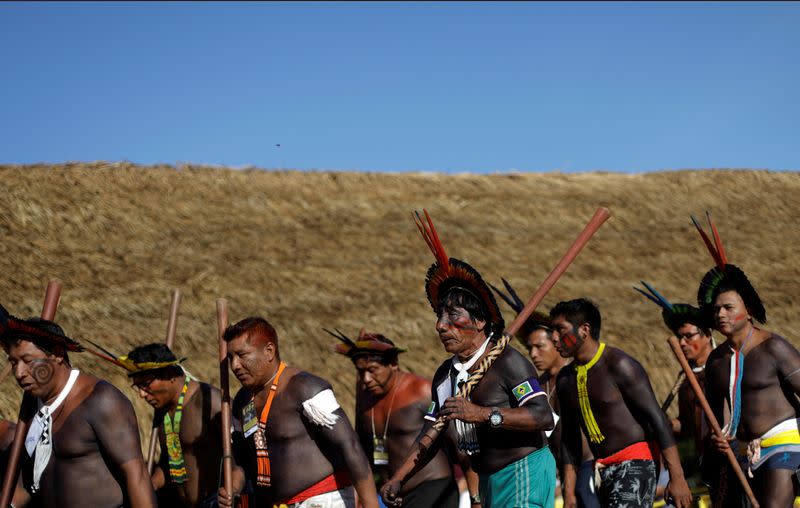 Amazon tribes gather to plan resistance to Brazil government in Xingu Indigenous Park