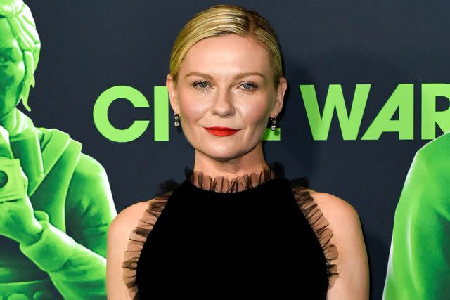 <p>VALERIE MACON/AFP via Getty </p> Kirsten Dunst at a special screening of <em>Civil War</em> in Los Angeles on April 2, 2024