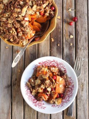 Sweet Potato Cranberry Crisp