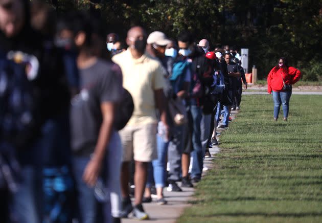 Long lines have plagued elections in states like Georgia (pictured) after hundreds of polling locations were closed following the Shelby County decision.  (Photo: Justin Sullivan via Getty Images)