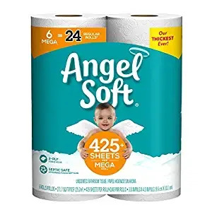 Angel Soft Toilet Paper, 6 Mega Rolls. (Photo: Amazon)