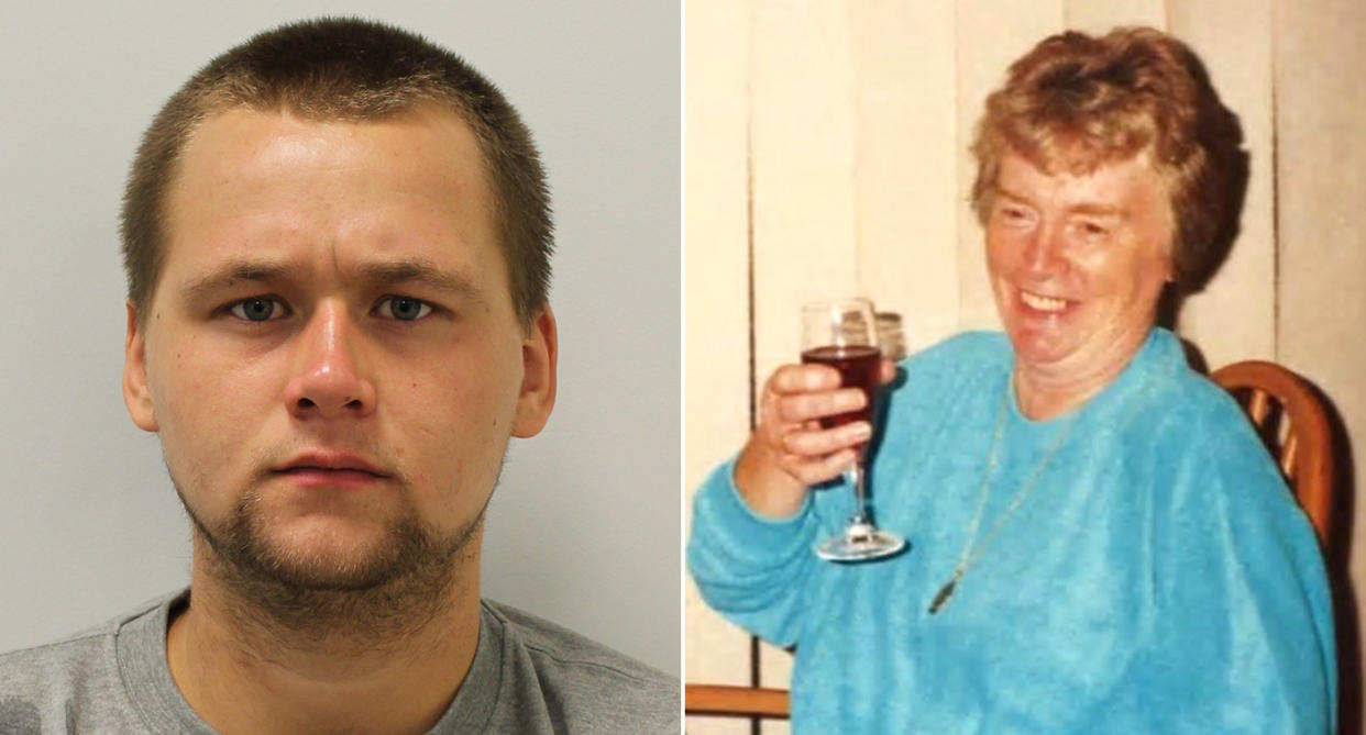 Reece Dempster, left, has been sentenced over Dorothy Woolmer's death, right. (PA Images/Met Police)