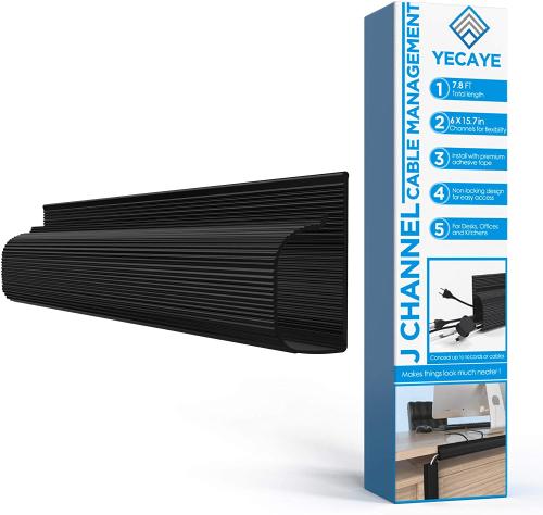 Yecaye Cable Management Cord Hider Box Black 