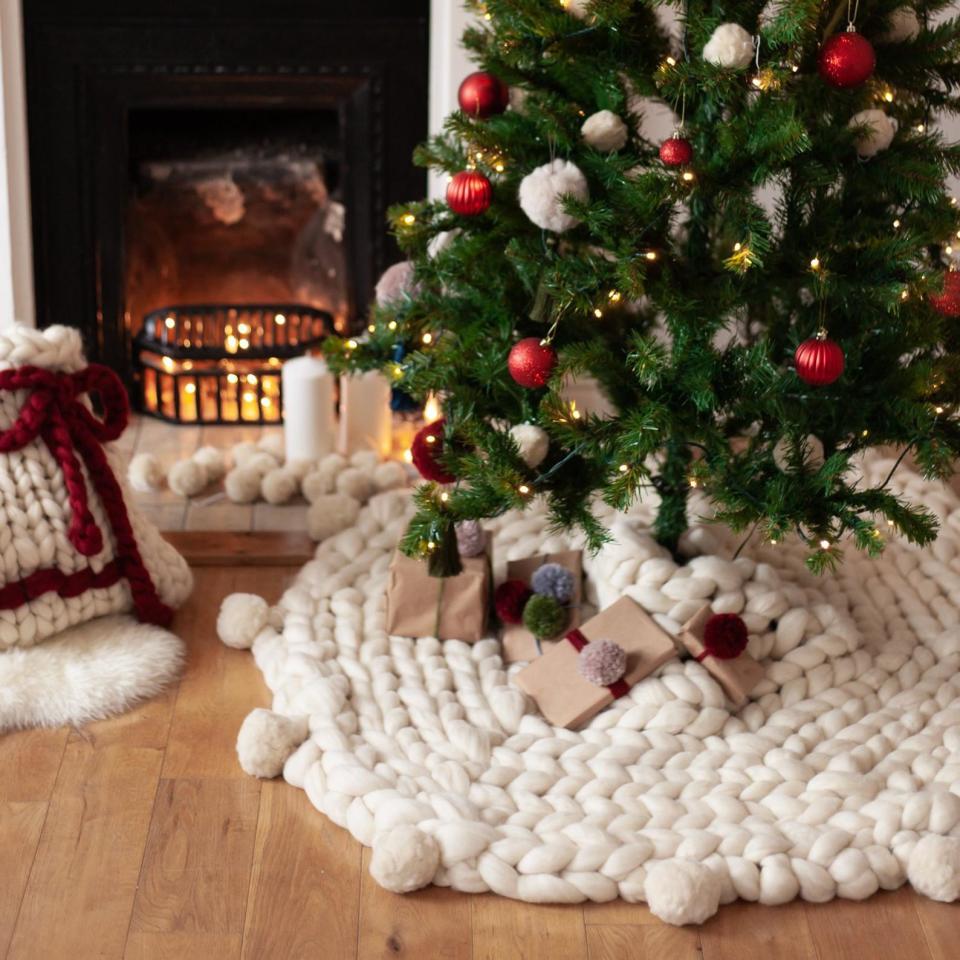 knitted etsy christmas tree skirt