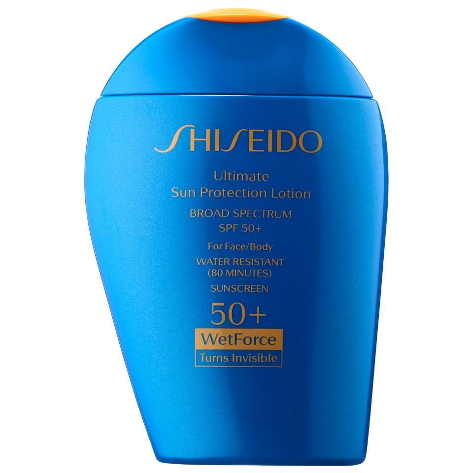 Shiseido Ultimate Sun Protection Lotion WetForce Broad Spectrum Sunscreen SPF 50+