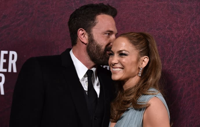 Ben Affleck and Jennifer Lopez at ‘The Tender Bar’ premiere on December 12, 2021 - Credit: Jordan Strauss/Invision/AP.