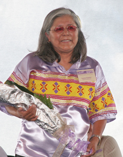 Louise Jones Gopher, who received the Westcott Distinguished Service Medal at FSU in 2007, died in 2016. Gopher, a native American Seminole was recognized for her encouragement of education among her tribe.