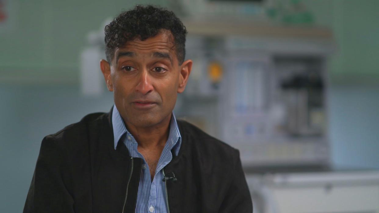 Dr Ravi Jayaram has been hailed a hero for bringing an end to nurse Lucy Letby's child-killing spree. (ITV News)