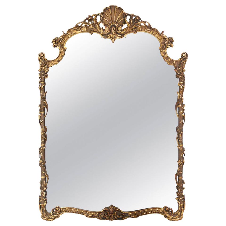 Large-scale ornate gilt mirror; $3,500. 1stdibs.com.