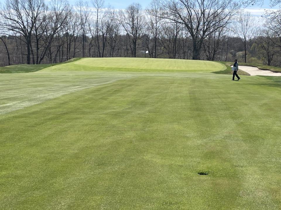 Worcester Country Club’s 11th green will be lowered by 8-10 feet this summer to return it to its original height.