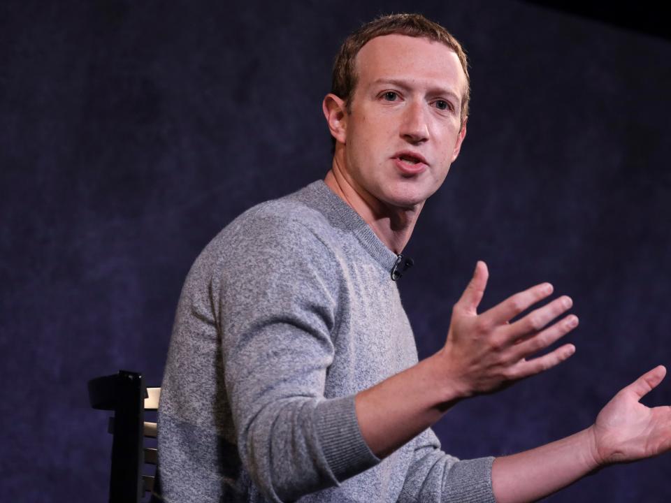 Mark Zuckerberg at the Paley Center For Media on October 25, 2019