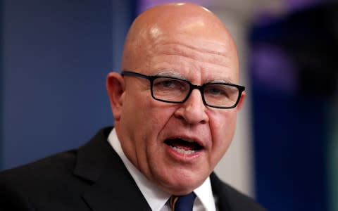 HR McMaster, the White House national security adviser - Credit: AP Photo/Alex Brandon