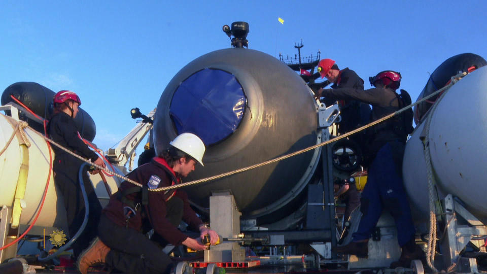 The OceanGate Titan submersible. / Credit: CBS News