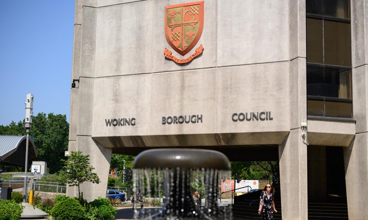 <span>Woking council declared itself bankrupt in 2023. ‘While one might say that some of this was aimed at empire building, the impetus for this type of thing was the savage cuts in grants to local authorities during the years of austerity.’</span><span>Photograph: Leon Neal/Getty Images</span>